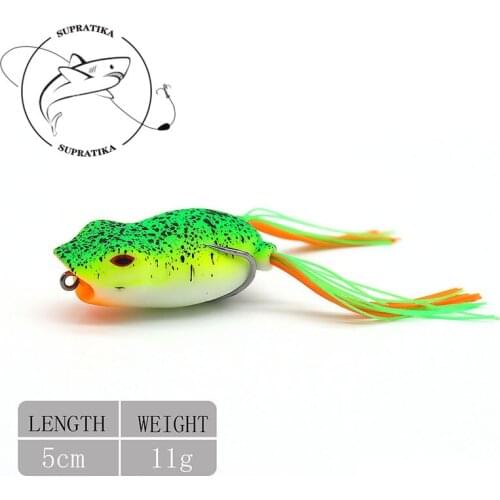 Anti-Corrosion Bionic Freshwater High Quality Fishing Lure Soft Bait Artificial Thunder Frog 5cm/11g Silicone Fishing Bait