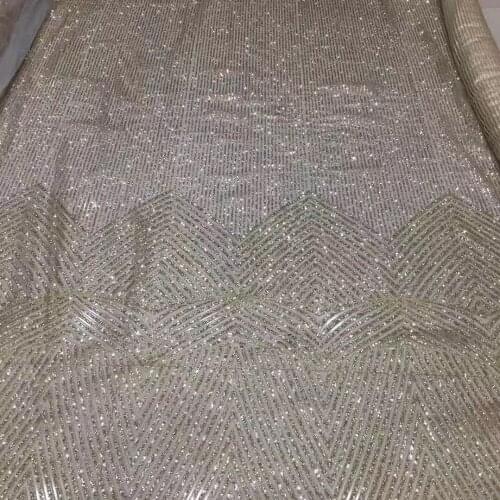 SYJ-111210 glued glitter print african mesh tulle lace 5yards for evening dress