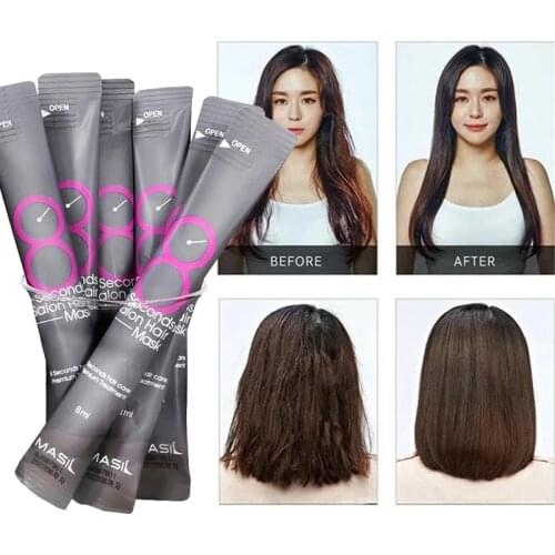 8ml Hair Care Premium Treatment Repairing Dry Damaged Hair Korean Hair Supple Hydration Cream 8 Seconds Salon Keratin Hair Mask