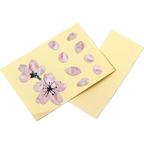 Ukulele Decoration Bass Decals Self Adhesive Floral Body Guitar Sticker Cherry Blossom Mini Cute