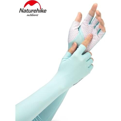 Naturehike Outdoor Breathable Half Finger UV Protection Sleeves Driving Camping Hiking Arm Sleeves NH20FS023