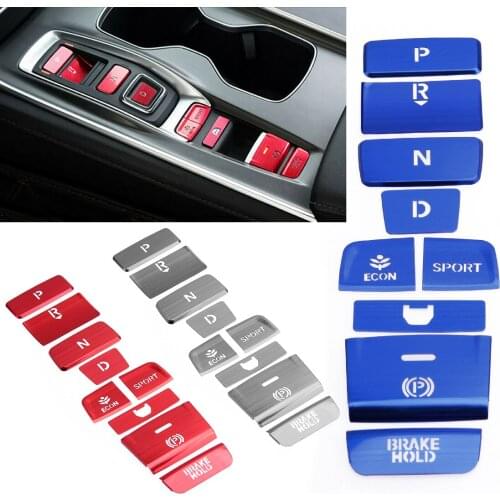 1Set Gear Shift Panel Button Decoration Trim Cover Sticker Fit For Honda Accord 2018 2019 2020