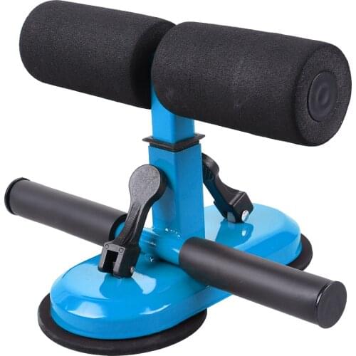 1PC Household Fitness Equipment Suction Cup Double Bar Sit-up Assistant Device Abdominal Trainer for Home Exercise Sports Black