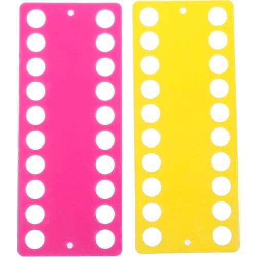 2Pcs Plastic Cross Stitch Row Line Tool 30 Positions Thread Board Thread & Yarn Organizer 2Colors Embroidery Accessory