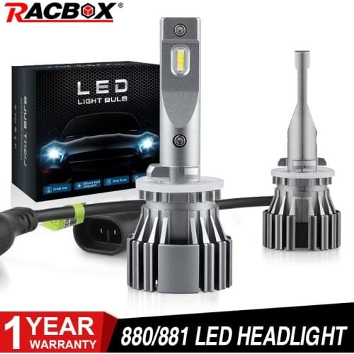 880 881 LED Headlight 16000LM 6000K white car led bulbs High/Low Beam Auto light DC 9-16V car accessories