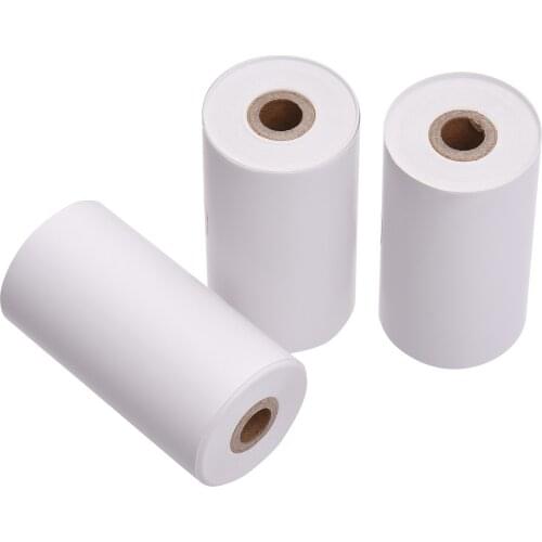 Aibecy 57x30mm 3 Rolls Thermal Paper Roll Receipt Paper BPA-Free Long-Lasting 10 Years for P1(S)/P2(S) Pocket Thermal Printer