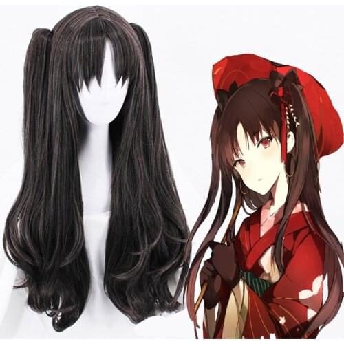 Anime Fate Stay Night Cosplay Wigs Tohsaka Rin Cosplay Hair Wig Heat Resistant Synthetic Wig Halloween Carnival Party
