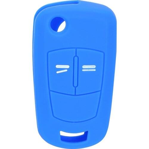 Auto Key Cover 2 Button Silicone Key Case For Car For opel Vauxhall Corsa D Astra Vectra Zafira Signum 3 Colors