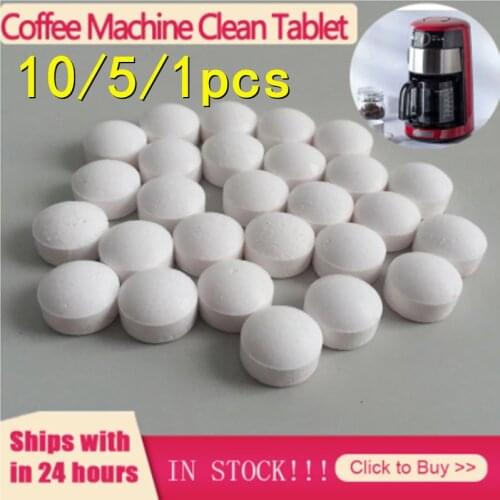 Coffee Machine Cleaning Tablet Efficient Cleaning Sheet Descaling Agent Espresso Effervescent Tablet Kitchen Accessories1/5/10pc