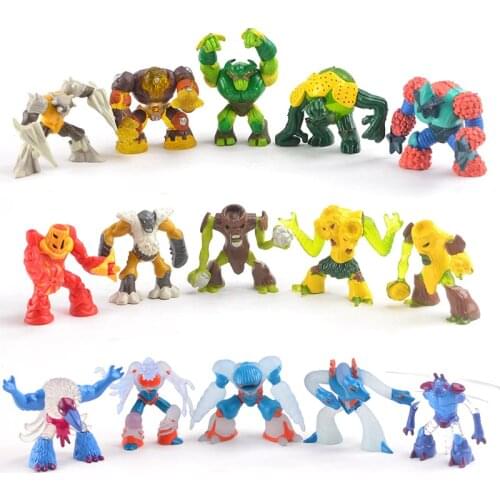 12pcs 5-10cm size Gormiti Anime Action figure Dolls Mixed Style Atomic gomitiere Volcano soldiers the lords of nature d11