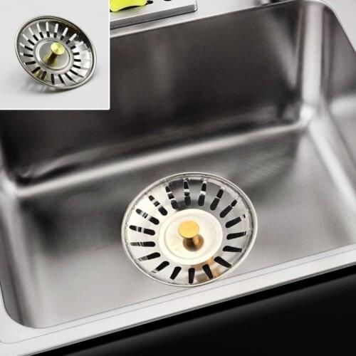 7.8CM Stainless Steel Kitchen Sink Water Filter Bathroom Sink Strainer Water Stopper Filter Plug Kitchen Sink Accessories