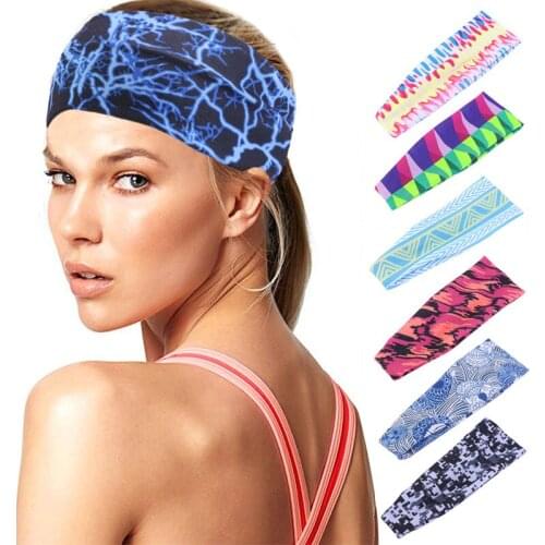 Cotton Headband Elastic Sweat Band Yoga Cycling Sports Sweatband for Women GYM Sports Hair Band Breathable Make Up Head Cover