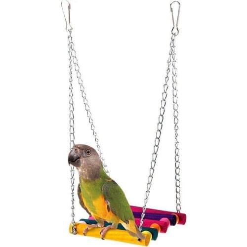 Bird Toy Parrot Parakeet Budgie Cockatiel Cage Hut Nest Bird Toys Hammock Swing Toy Hanging Toy Brinquedo Pet Supplies