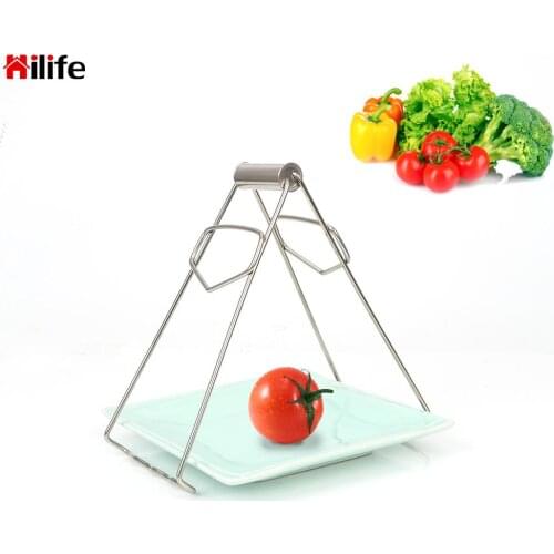 Kitchen Accessories Gadgets Tongs Take Bowl Plate Dish Clip Stainless Steel Anti-hot Bowl Holder Clamp