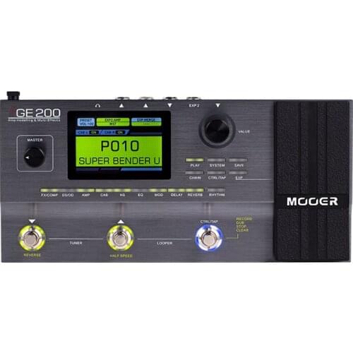 MOOER GE200 IR sampling speaker simulation effect device, electric guitar integrated effect device