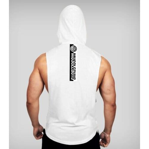 Gym Vest Undershirts Tank Tops Men Fitness Sport Singlet Clothing Brand Fashion Cotton Sleeveless Shirts Bodybuilding Workout