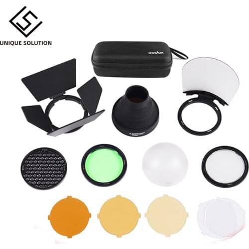 Magnetic Round Head Flash AK R1 Accessory Set Kit For Godox AK-R1 Kit Mini Photography Replacement Parts For Godox H200R v1