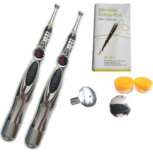 Newest Charge Electronic Acupuncture Pen Electric Meridians Laser Therapy Heal Massage Pen Meridian Energy Pen Relief Pain Tools