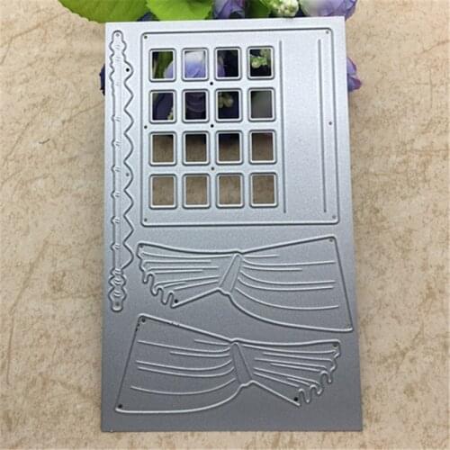 New Window Curtain Metal Cutting Dies Metal Cutting Dies Stencil Scrapbooking Photo Album Card Paper Embossing Craft DIY