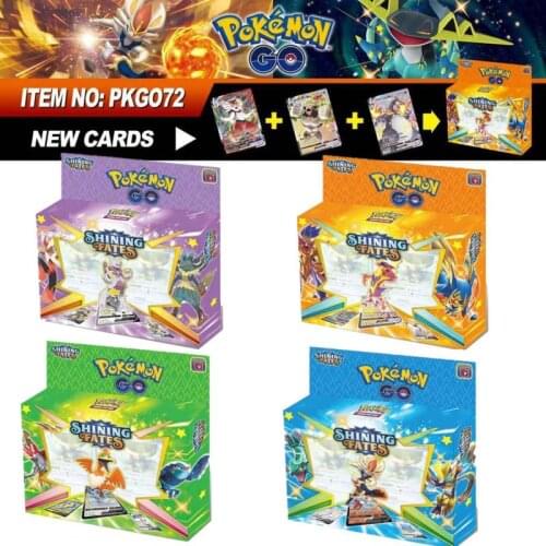 NEW 54Pcs Pokemon Card Shining Fates Trade Game Battle Cards English Version Trading Card Game Kids Collection Toys