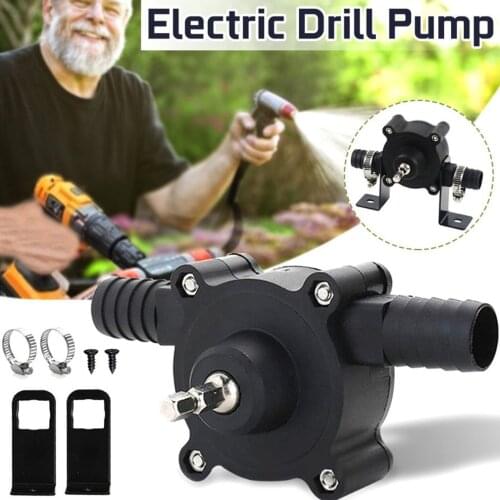 New Portable Electric Drill Pump Home Outdoor Diesel Oil Fluid Water Direct-Current Self-Priming Centrifugal Pumping Tool