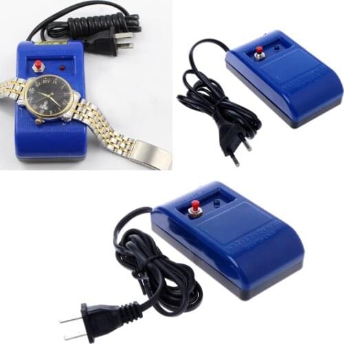 Watch Repair Screwdriver Tweezers Electrical Demagnetizer Demagnetize Tool EU US
