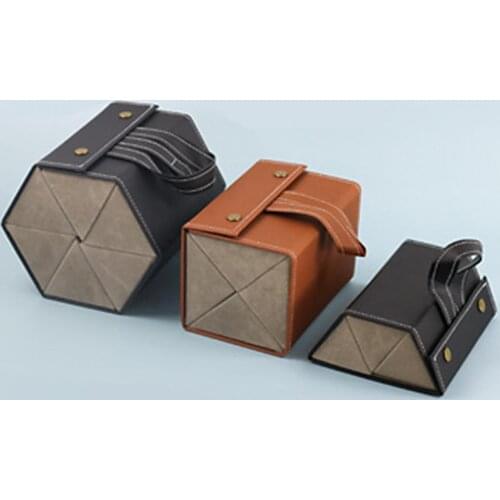 Multiple Glasses Storage Case Foldable PU Leather Sunglasses Organizer Case Anti-dust Eyeglasses Box for Travel Office Home