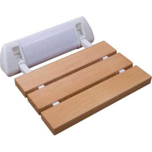 Beech Panel Folding Wall Chair Bathroom Folding Chair Change Shoe Chair Wallboard Bathroom Stand Come In And Change S