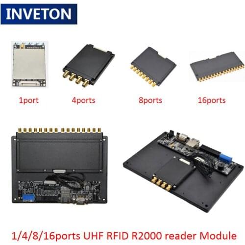 Same performance impinj r420 8ports impinj r2000 uhf rfid reader tags module can connect with 8pcs uhf antenna + free sdk