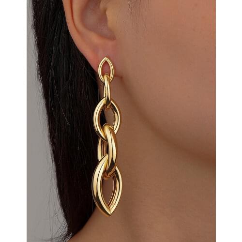 Women Tassels Chain Earring Unusual Earrings Fashion Drop Earrings 2021 Long Chain Earrings For Women Female Jewelry