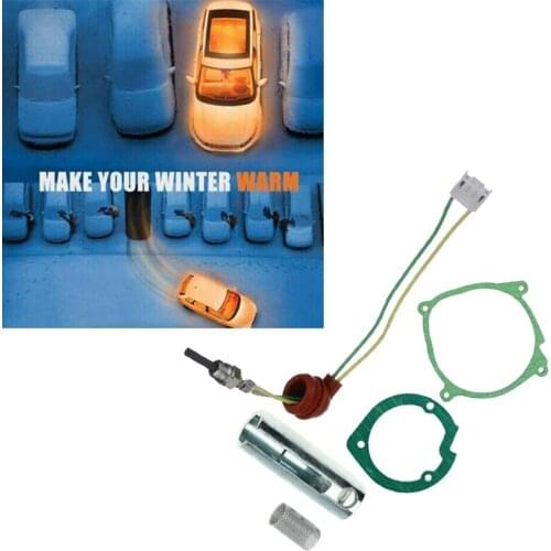 1Set 5Pcs Car Air-Crude Oil Gaskets Strainers+12V Ceramic Glow Plug for Air-Crude Oil Heater Similar Webasto