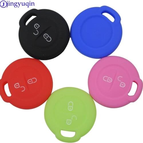 10pcs New 2 Button Silicone Key Fob Cover For Mitsubishi Colt Warior Carisma Spacestar 2 BTN button Remote Key Case For vww key