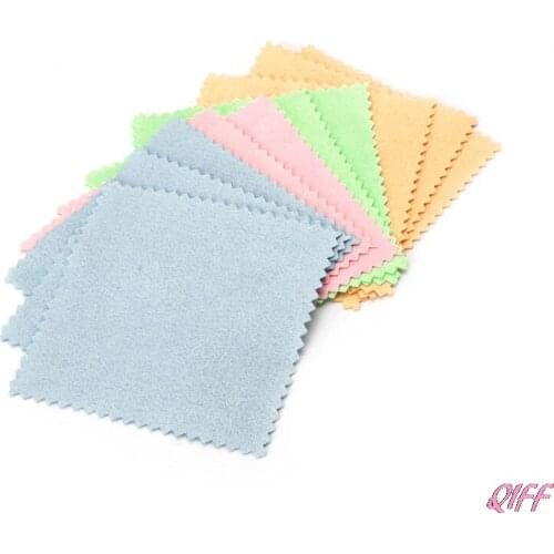 10pcs Jewelry Polishing Cloth Clean Cleaning for Platinum Gold and Silver Hot