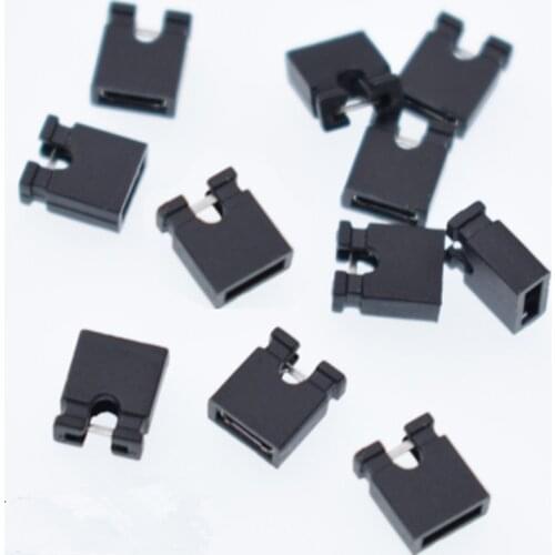 200pcs Mini Micro Jumper cap for 2.54mm Header (shunts) Short Circuit Block Jumper