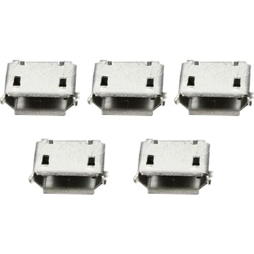 50Pcs Micro USB Type B Female 5Pin SMT Socket Jack Connector Port PCB Board
