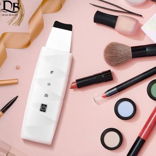 45°C Heat Skin Scrubber Facial Ultrasonic Skin Scrubber Electric Peeling Shovel Pore Cleaner Face Lifting Thermal Care