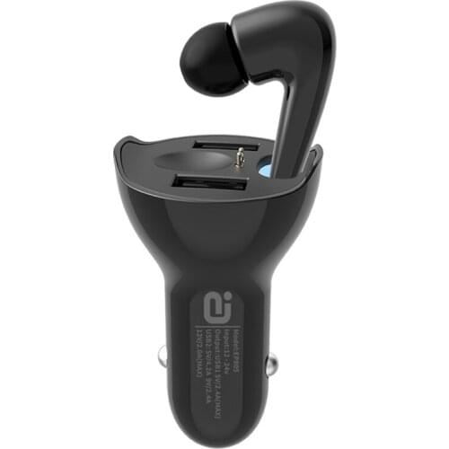 Car Wireless Bluetooth 5.0 Headset for Driving Dedicated Call Dual USB Charger Contact Control Bluetooth Earphone