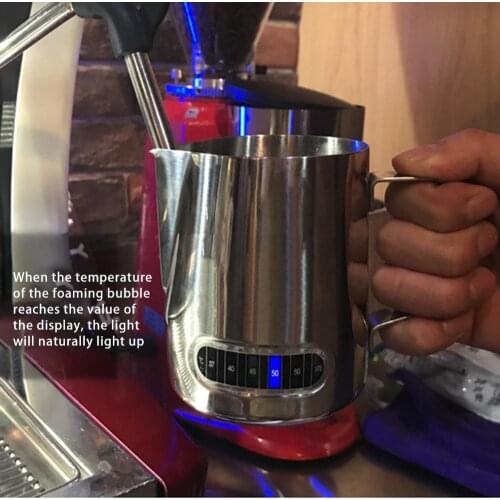 600ML Stainless Steel Pull Cups Fancy Coffee Tip Mouth Scale Pull Flower Cylinders Covered Milk Foam Cups Coffee Accessories