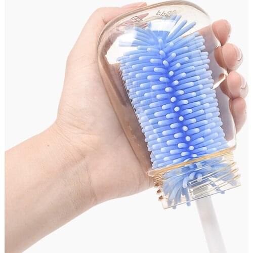 Baby Bottle Brushes For Cleaning Kids Milk Feed Bottle Nipple Pacifier Nozzle Spout Tube Cleaning Brush Sets