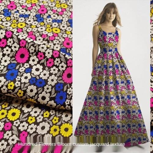 Colorful yarn-dyed jacquard brocade fabric, sewing fabric factory shop is not out of stock