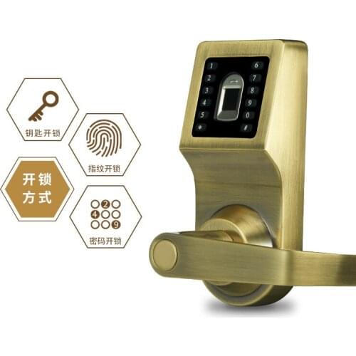 Fingerprint electronic induction password lock door lock spherical lock remote control lock office door hotel password card lock