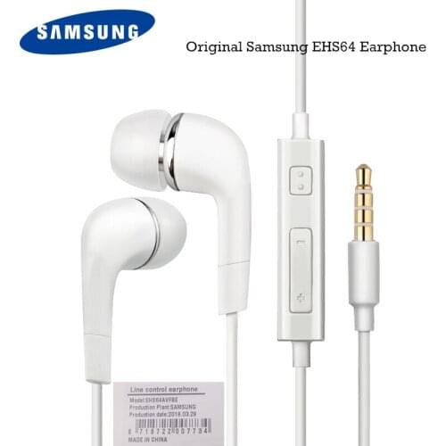 Samsung Earphones EHS64 Headsets With Built-in Microphone 3.5mm In-Ear Wired Earphone For Smartphones