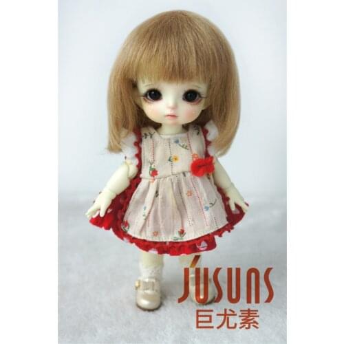 JD042 1/12 1/8 Short Cut Mohair Doll Wigs for size 4-5 inch 5-6inch Doll Fashionable BJD Doll Hair Tiny Doll Wig