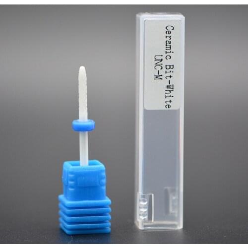 MAOHANG Ceramic Nozzel nail drill bits milling cutter to cut and polish the bottom of nail for electric drill manicure machine