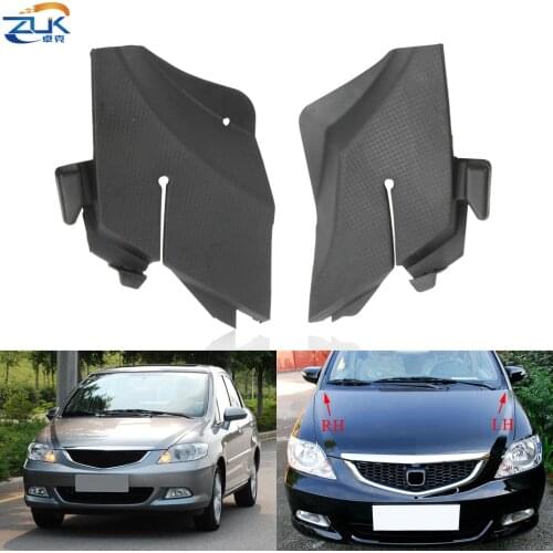 ZUK Engine Hood Hinge Cover For HONDA FIT JAZZ Sedan Saloon CITY 2003 2004 2005 2006 2007 2008 OEM:74212-SEL-P00 74222-SEL-P00
