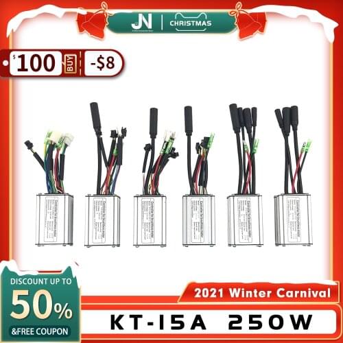 KunTeng Controller 36V48V KT-15A Squarewave and Sinewave 9 Mosfets With Light For Rated 250W350W Electric Bicycle Conversion