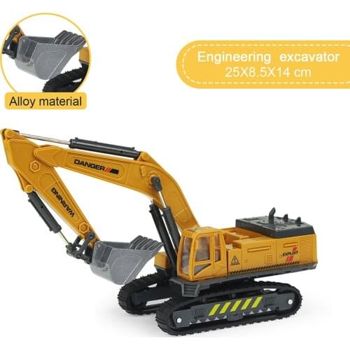 Alloy Engineering Vehicle Dump Truck Excavator Assembly Diecast Model Simulation Construction Cars Toys for Boys Children Gifts