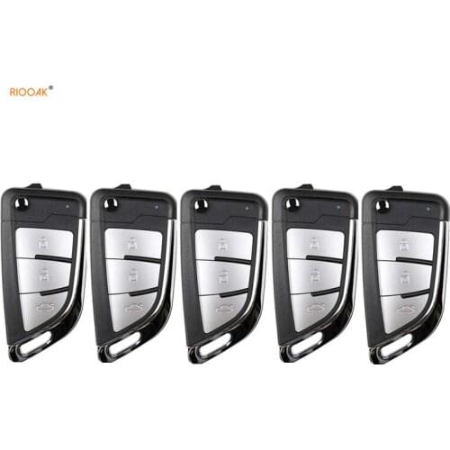 RIOOAK New Arrival 5pcs/lot Xhorse VVDI2 XKKF21EN VVDI KNIFE 2 Style(Flip-3BTN) for VVDI MINI Key Tool VVDI2 locksmith tools