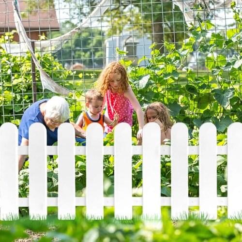 Plastic Fence Courtyard Indoor Garden Fence Kindergarten Flower Garden Vegetable Small Fence DIY Christmas Decoration