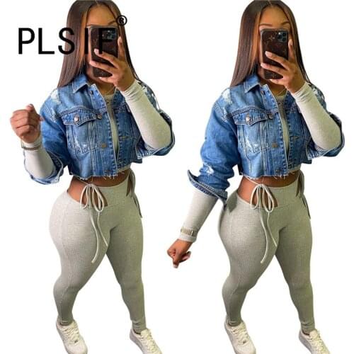 PLSIF Womens Denim Jackets